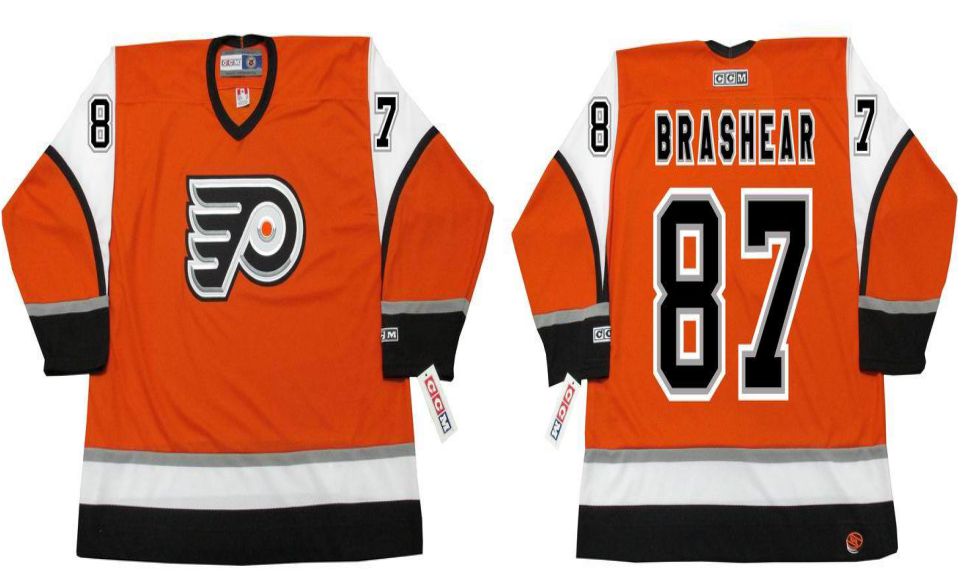 2019 Men Philadelphia Flyers 87 Brashear Orange CCM NHL jerseys